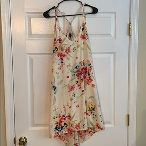 Floral dress with tie back detail